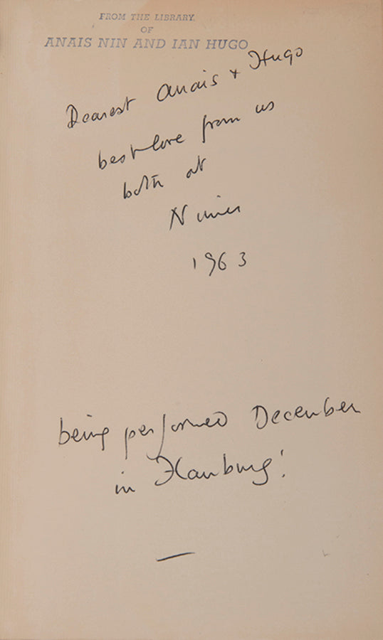 First edition of The Tree of Idleness by Lawrence Durrell, signed by the author.