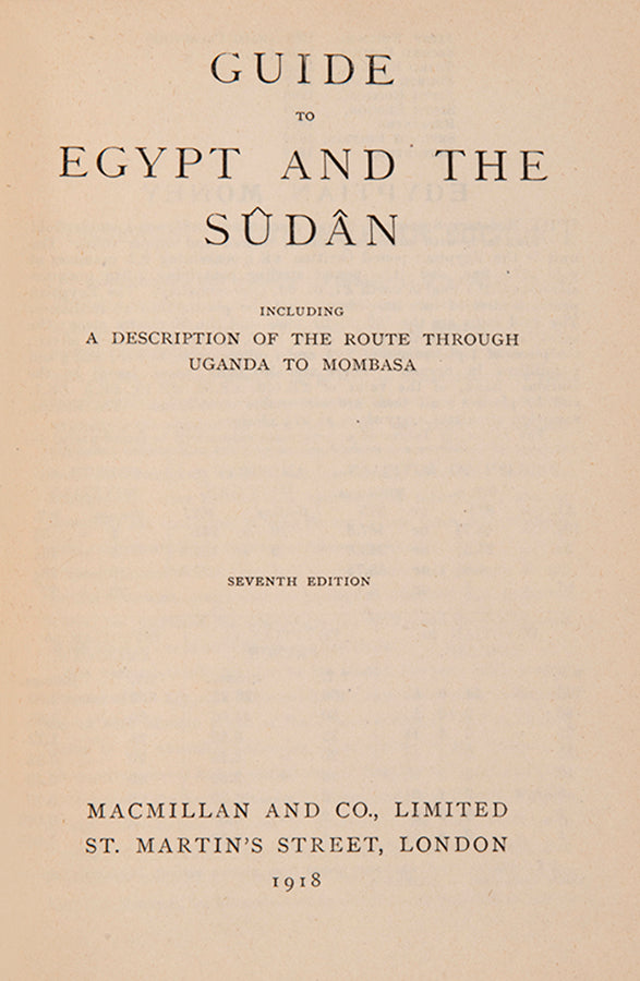 The first edition of this title was published with Palestine in 1901