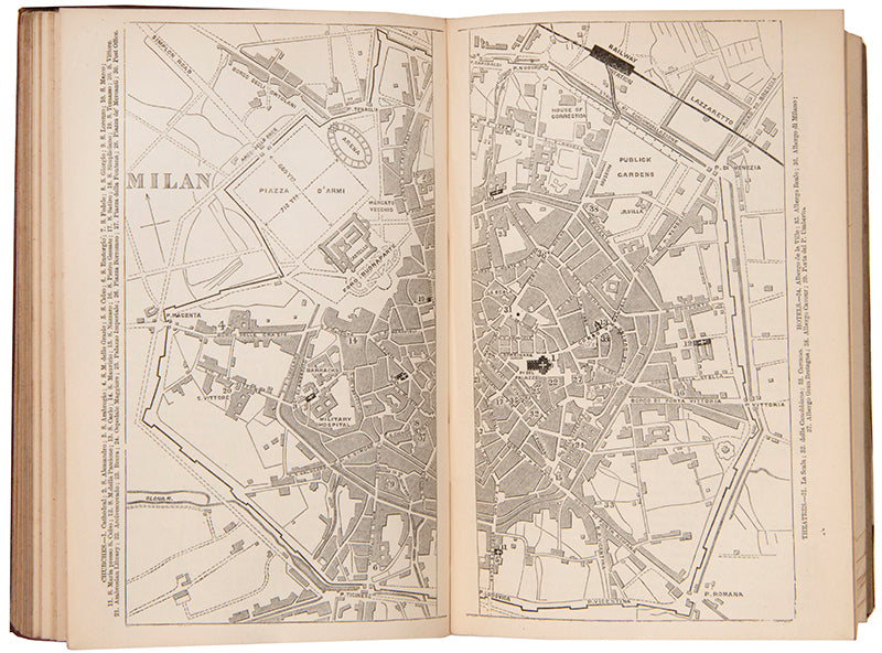 Published in London in 1869, this was the first John Murray handbook to be published since the unification of Northern Italy.