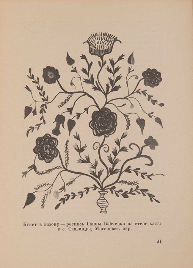 A scarce study of Podillian folk art.
