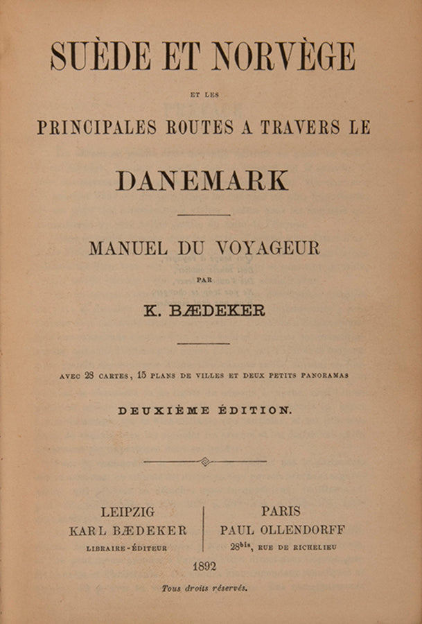 There were only four editions of this title published in French. Plans include Copenhagen, Bergen and Stockholm.