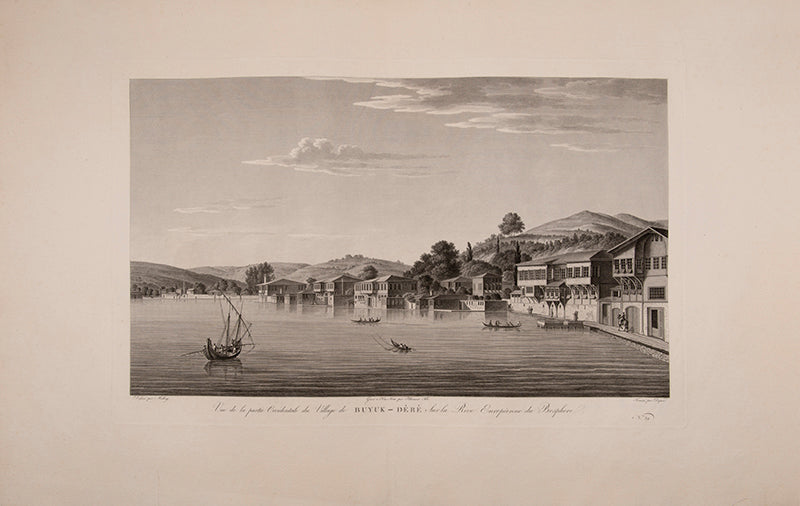 Vue de la partie Orientale de Buyuk - Dèrè, Sur la Rive Européenne du Bosphore
