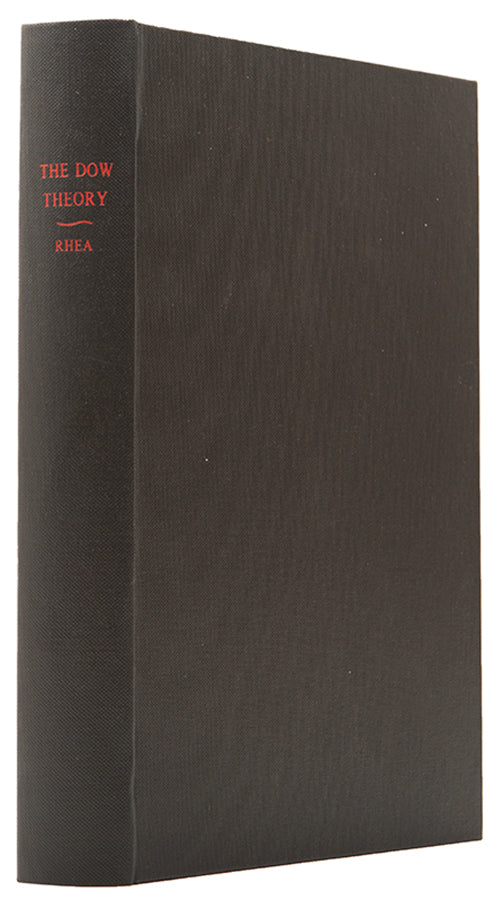 First edition of Robert Rhea's contribution to Dow Theory, named for the founder of The Wall Street Journal, Charles Dow and his trend-following aproach.