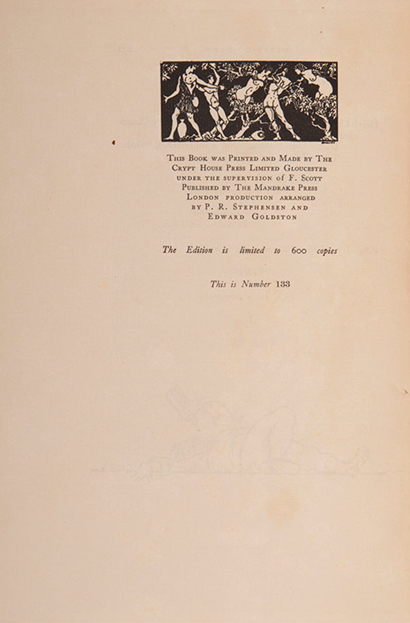 Limited edition of Merry-Go-Down by Rab Noolas, number 133 of 600 copies.
