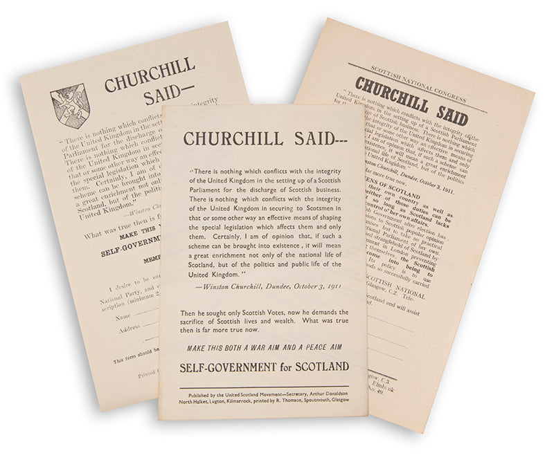 Winston Churchill Said, two of these leaflets are described by Woods (A18/1 and A18/2) but the third is not and evidently issued in its own right