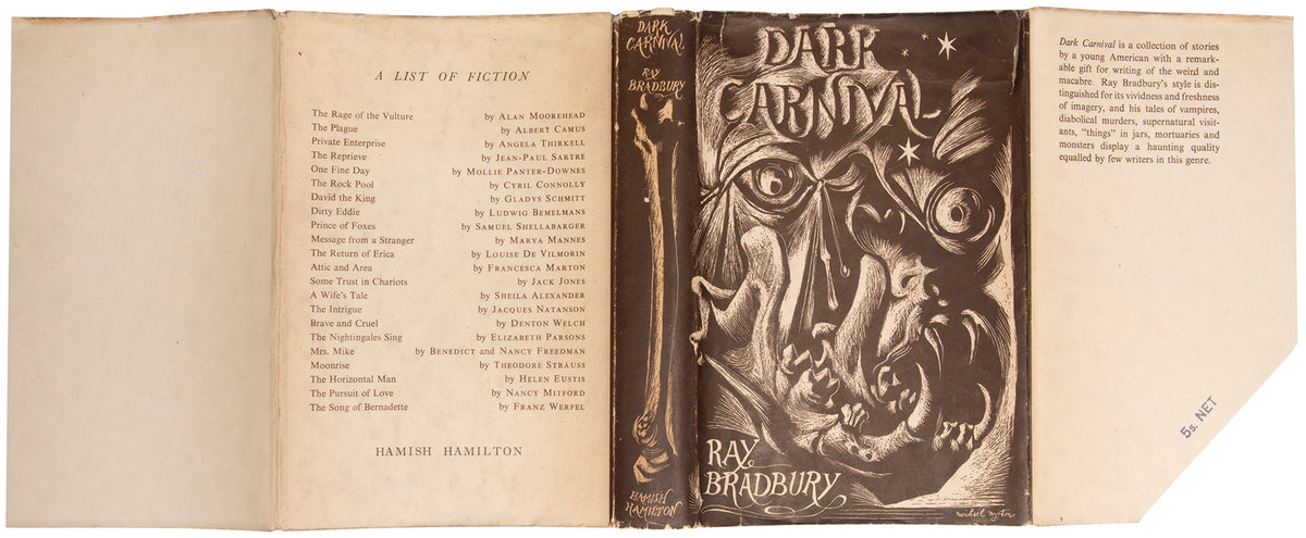 A great first UK edition of one of Bradbury's best-known collections of science fiction and fantasy stories. A near fine example.