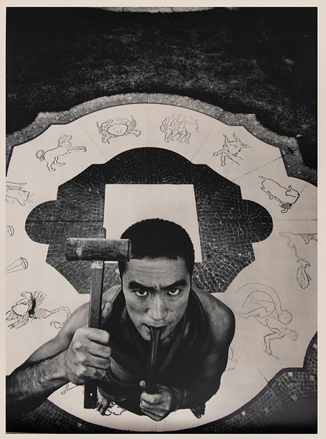 Tadanori Yokoo designed this revised and reimagined version of Eikoh Hosoe's Barakei. Mishima Yukio changed the title to reflect the original Japanese more accurately.