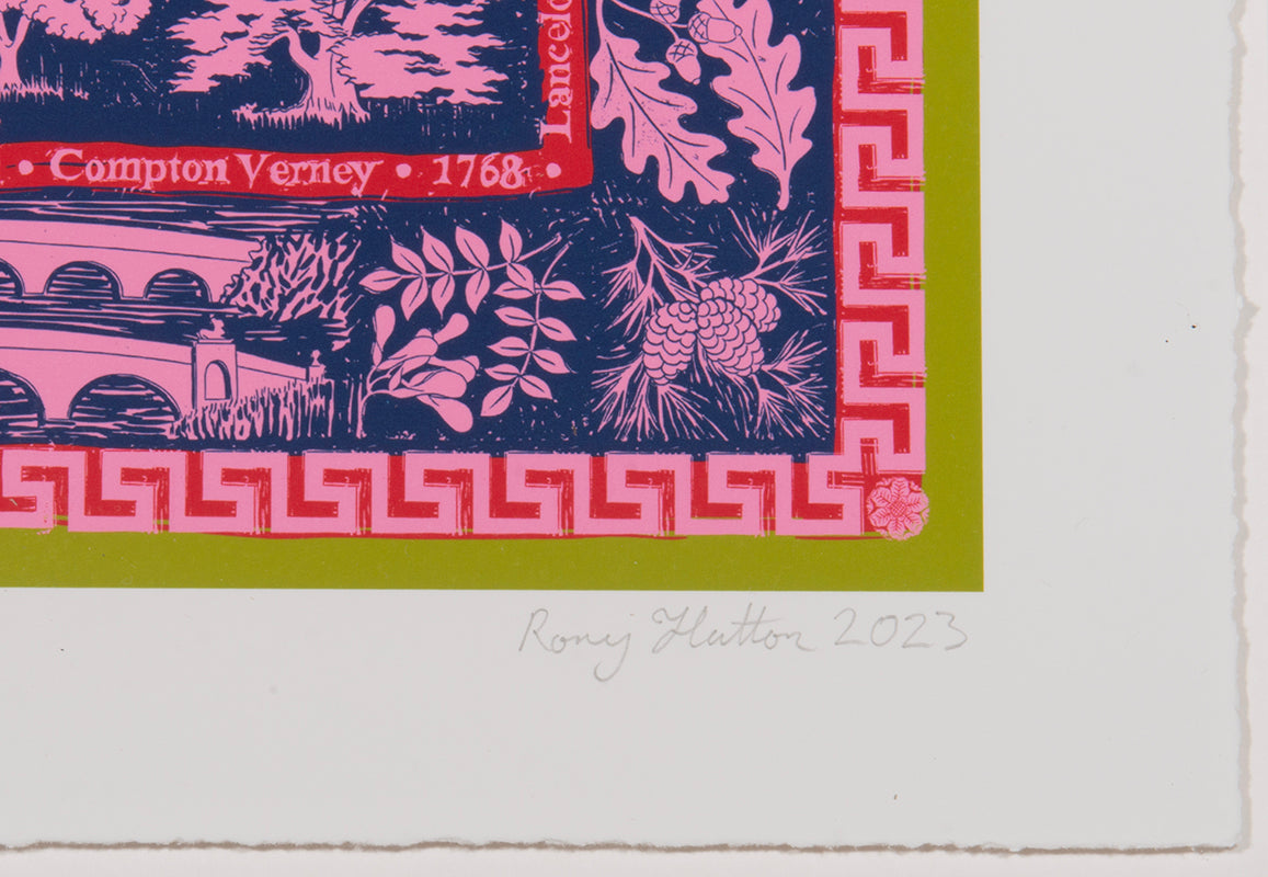Rory Hutton, Compton Verney, 2023, giclee printed in colours, signed by the artist, from the edition of 30, on wove paper