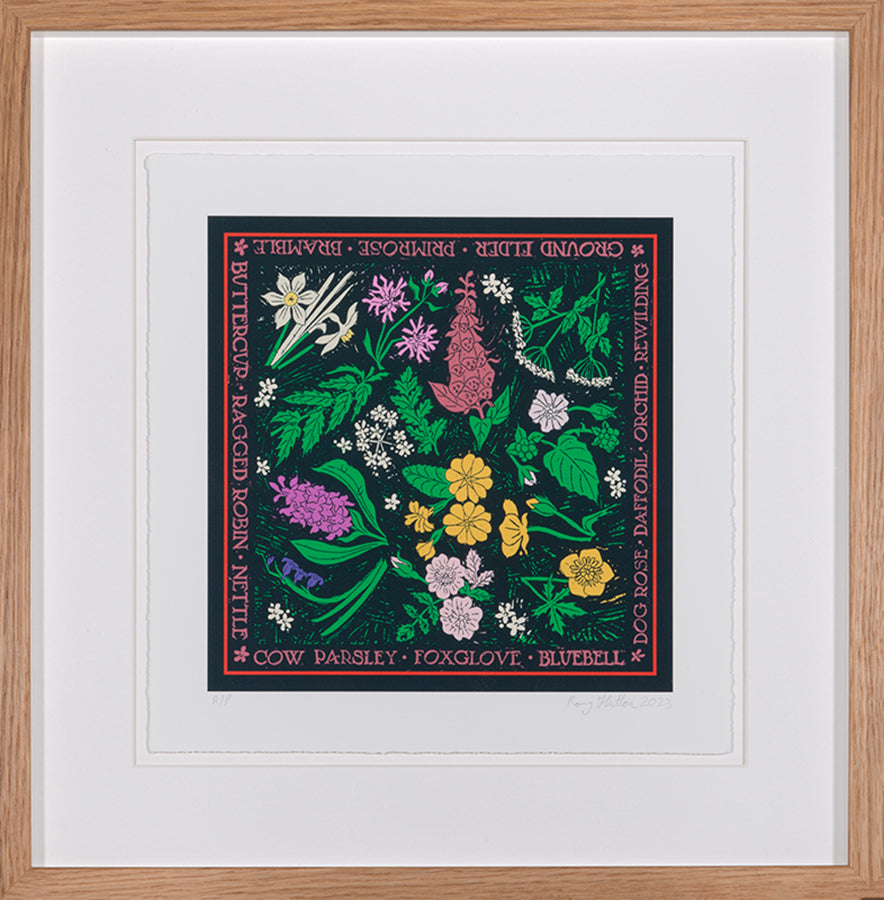 Rewilding by Rory Hutton, is a 2023 giclee print, signed by the artist, from the edition of 30, printed on wove paper.