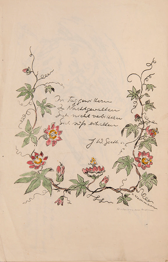The Camp Almanac 1940-41 is a special end-of-year double issue of The Camp newspaper, produced by detainees of Hutchinson Internment Camp on the Isle of Man. This copy signed or inscribed by many of the contributors including Kurt Schwitters.