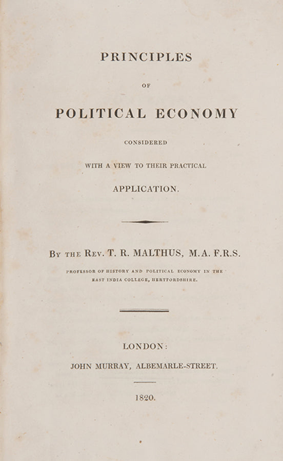 Principles of Political Economy.