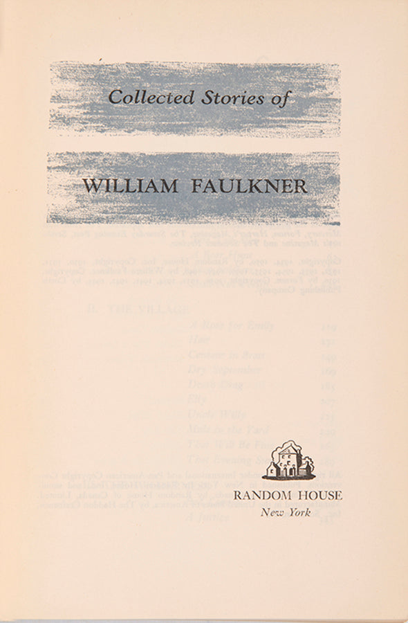 First edition of Collected Stories of William Faulkner, published in 1950.