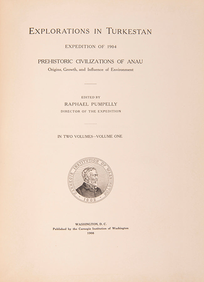 The American geologist Raphael Pumpelly led this important scientific expedition to Anau in Russian Turkestan