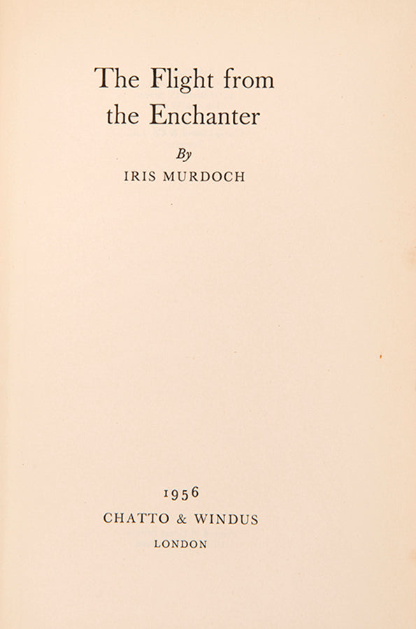 First edition of The Flight From the Enchanter by Iris Murdoch, with the Edward Bawden dustjacket and Book Society wraparound band.