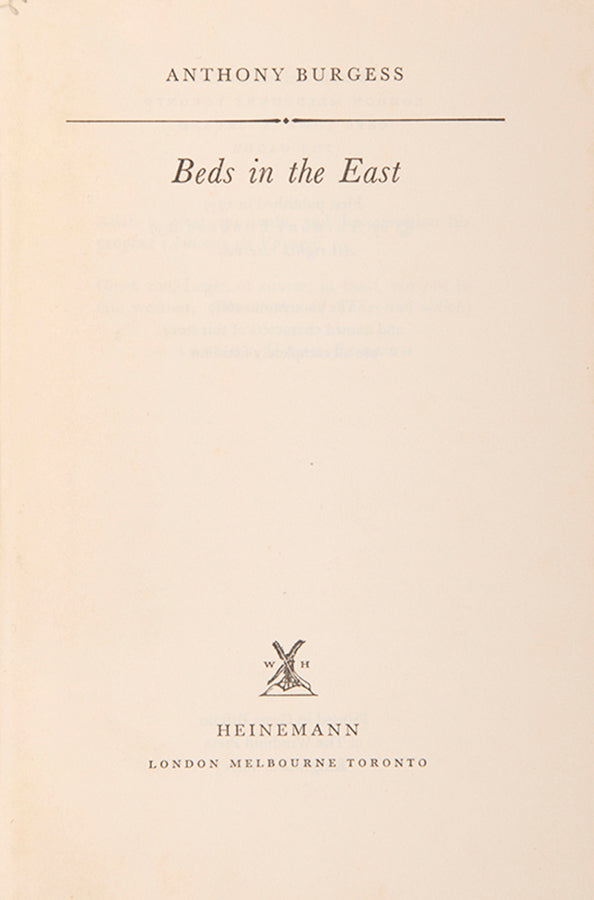First edition of The Malayan Trilogy by Anthony Burgess.