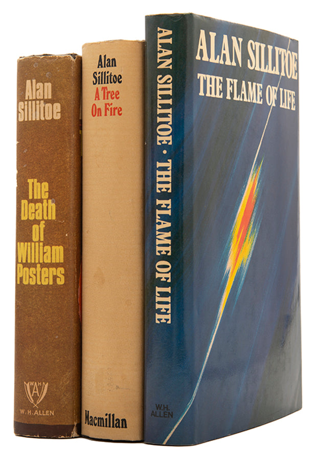 First edition of the Frank Dawley Trilogy by Alan Sillitoe, signed by the author.