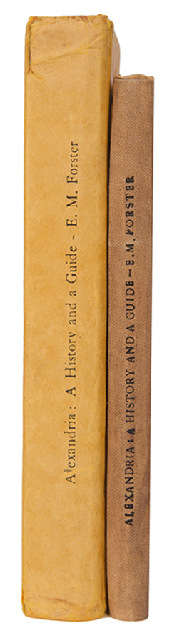First and second edition of Alexandria: A History and a Guide by E.M. Forster, inscribed by the author to Naomi Mitchison.