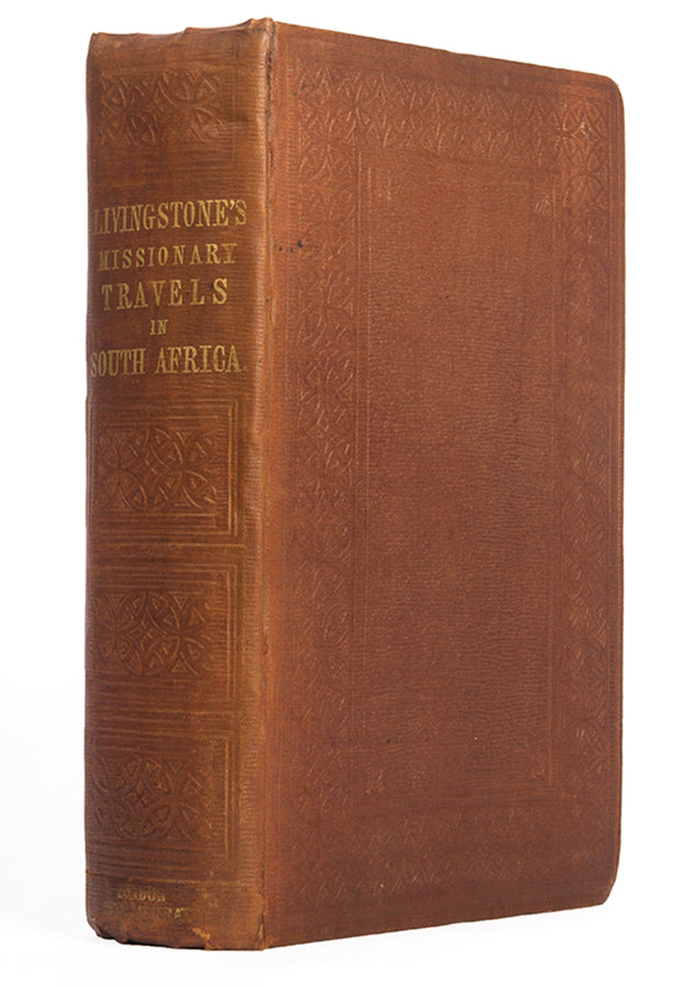 Inscribed presentation copy of Livingstone's Missionary Travels to Andrew Drew, Admiral of the fleet and responsible for the Caroline Affair of 1837.