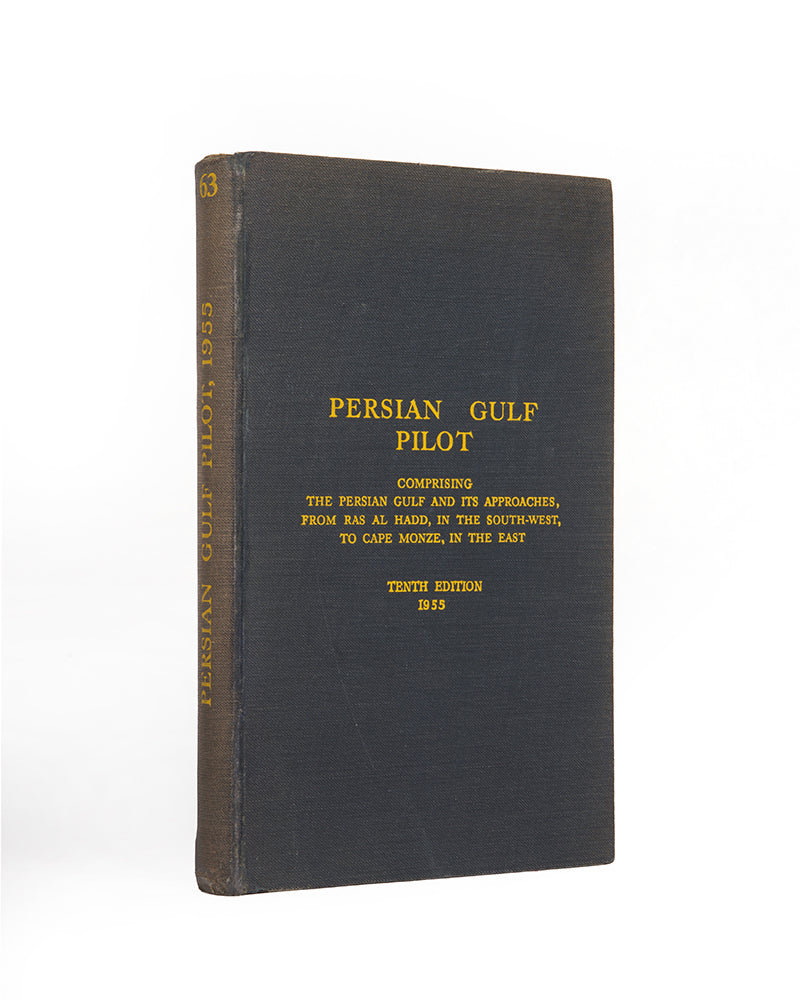The 1955 edition of the Persian Gulf Pilot, with the 1959 supplement, a scarce pilot guide of the Persian gulf describing Bahrain, Kuwait, Qatar, Dubai, and Abu Dhabi, and numerous other villages and towns along the Arabian coast.