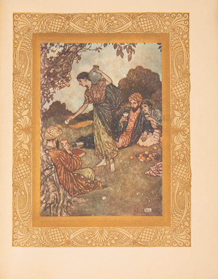 A beautifully bound copy of the first edition of Dulac's superbly illustrated Rubaiyat.