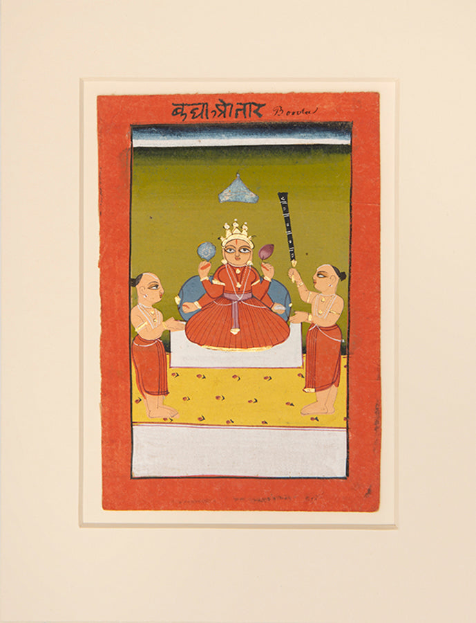 Illustration from a series of Hindu Deities,