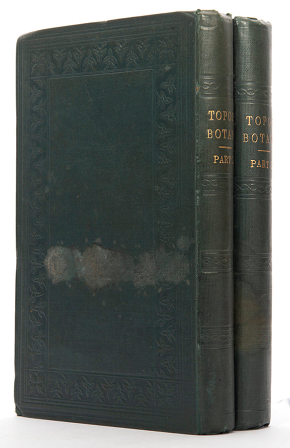 First edition, inscribed presentation copy, of Topographical Botany by Hetwett Cottrell Watson, whose work on the distribution of plants inspired Charles Darwin.