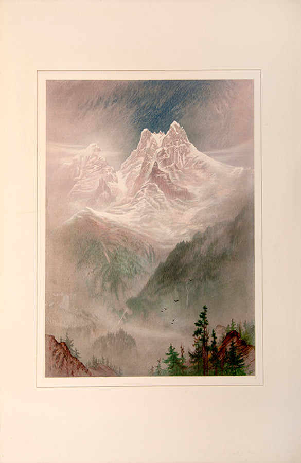 Elijah Walton's fine colour plate views of the Western Alps, including the Matterhorn, Mont Blanc,