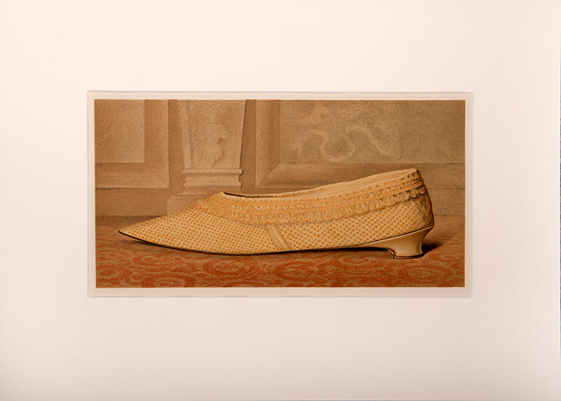 Lady Mary Mordaunt's yellow silk shoe.