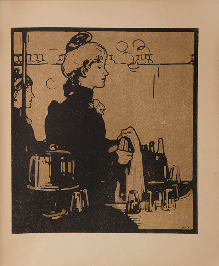 First edition of London Types by W.E. Henley, inscribed by the illustrator William Nicholson.