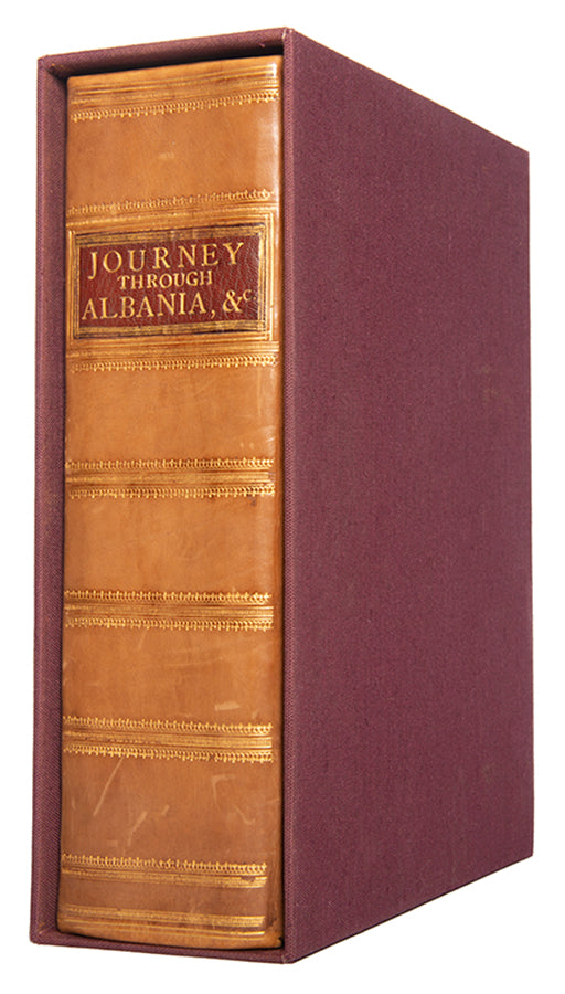 First edition of A Journey through Albania by John Cam Hobhouse, with 17 hand-coloured aquatints of Athens and the Ottoman Empire.