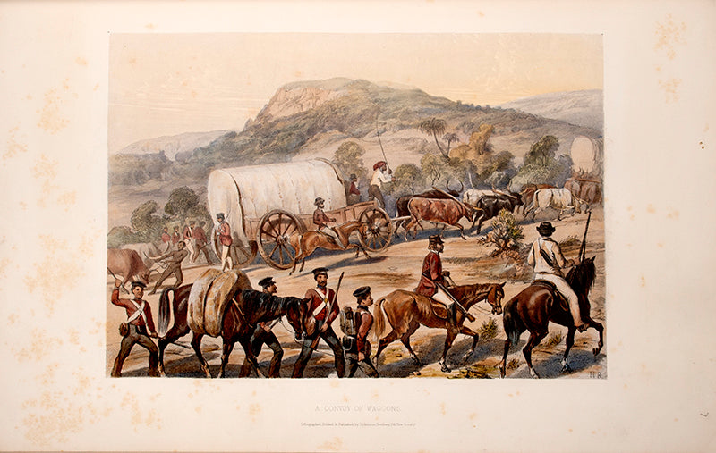 First edition of Scenes in Kafirland by Lumley Graham and Hugh Robinson, containing 21 hand-coloured lithograph plates of views and scenes in the Cape Colony in South Africa.