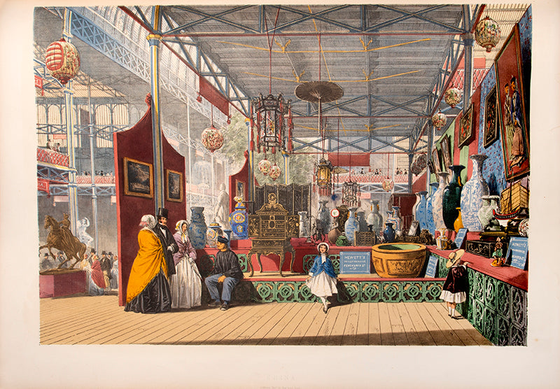 First edition of Dickinson's Comprehensive Pictures of the Great Exhibition of 1851 by Dickenson Bros, one of the great pictorial commemorations of the Great Exhibition, containing 55 chromo-lithograph plates.