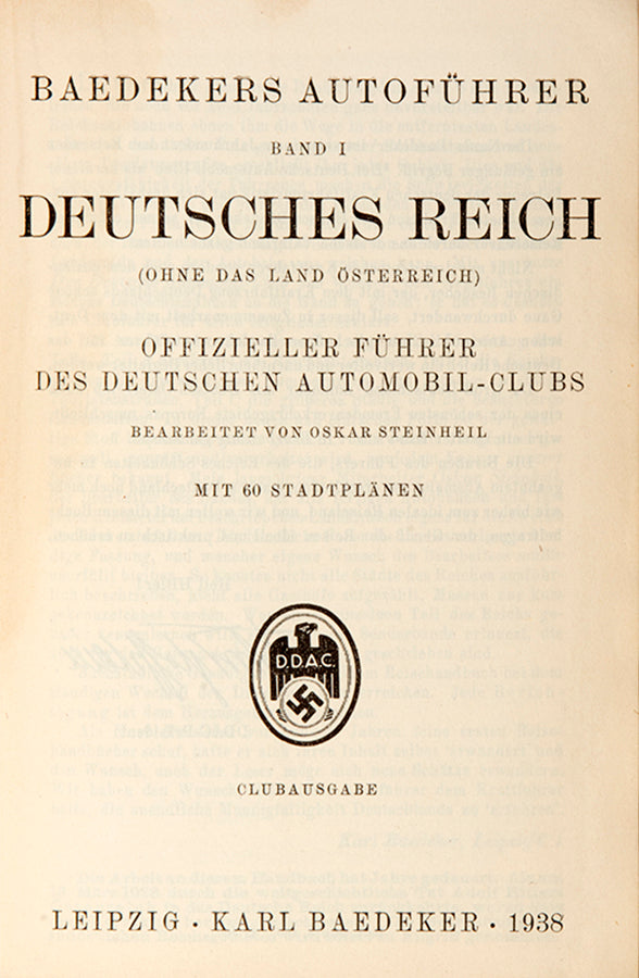 A scarce regional guide covering North and East Germany.