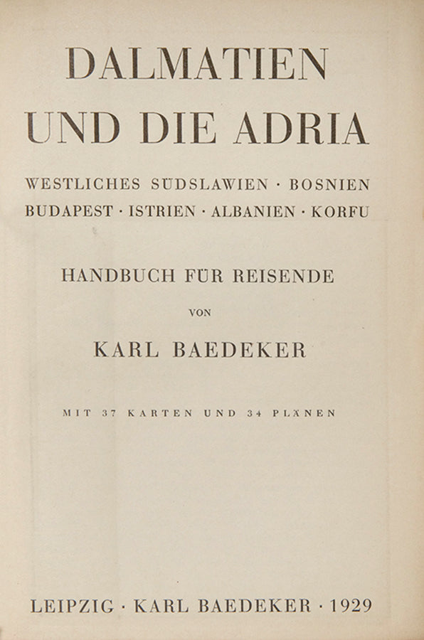 This Baedeker guidebook covers the Danube from Vienna to Roumania, including Budapest and Belgrade