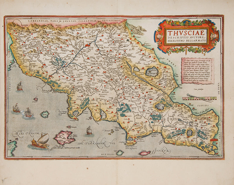 THVSCIAE DESCRIPTIO AVCTORE HIERONYMO BELLARMATO.