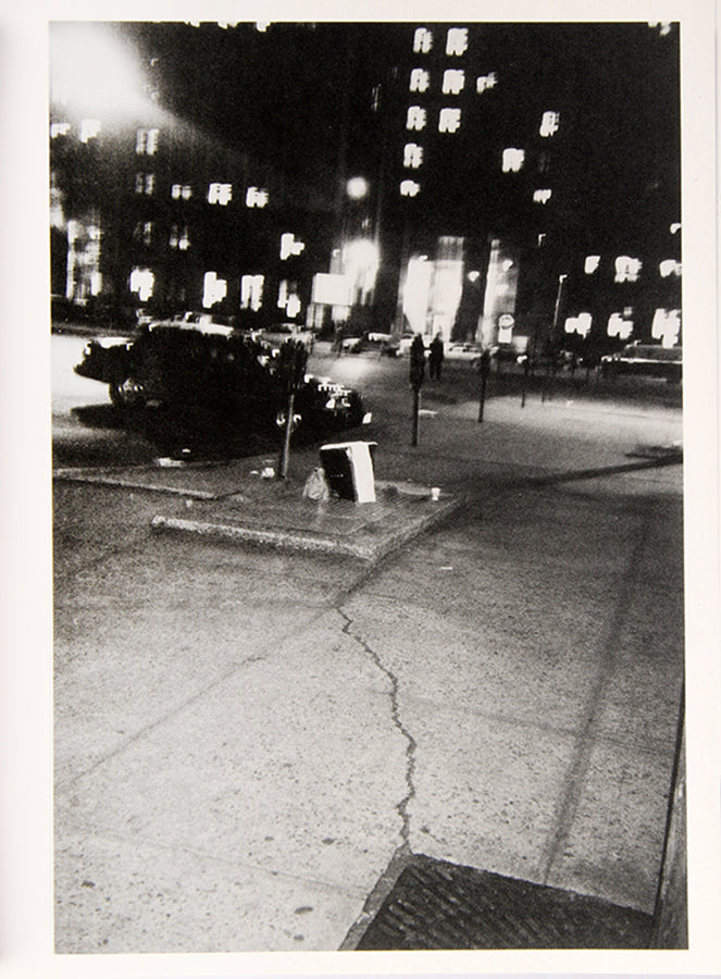 Christopher Wool took the photographs in East Broadway Breakdown between 1994 and 1995 after returning to New York following a one-year DAAD residency in Berlin. They were all taken at night as he walked between his studio on the Lower East Side and his apartment in Chinatown.