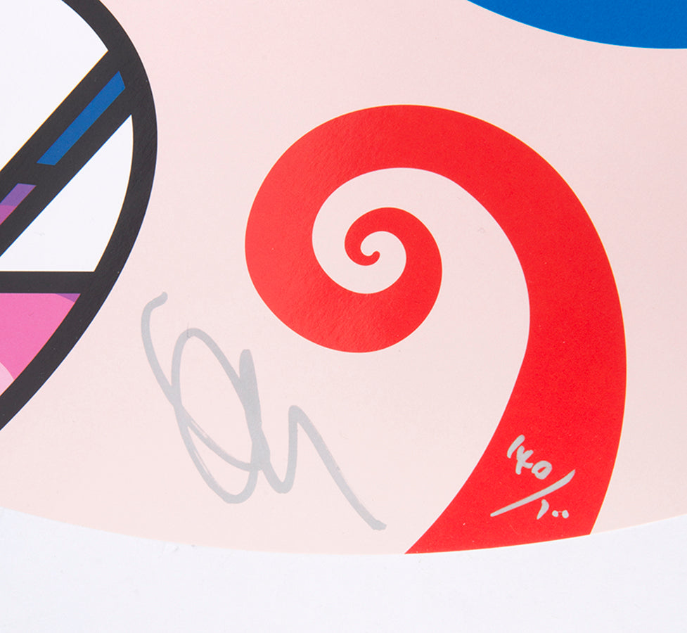 Takashi Murakami, One Plate from We Are The Jocular Clan, 2018, lithograph, signed by the artist, from the edition of 300, on wove paper