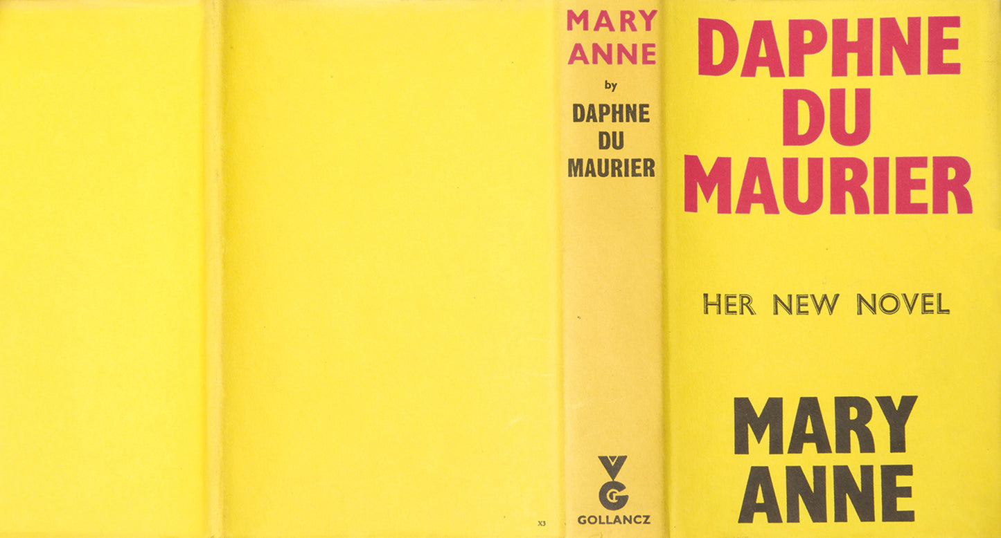 First edition of Mary Anne by Daphne Du Maurier, tells the story of the eponymous woman's escape from her squalid surroundings in Bowling Inn Alley