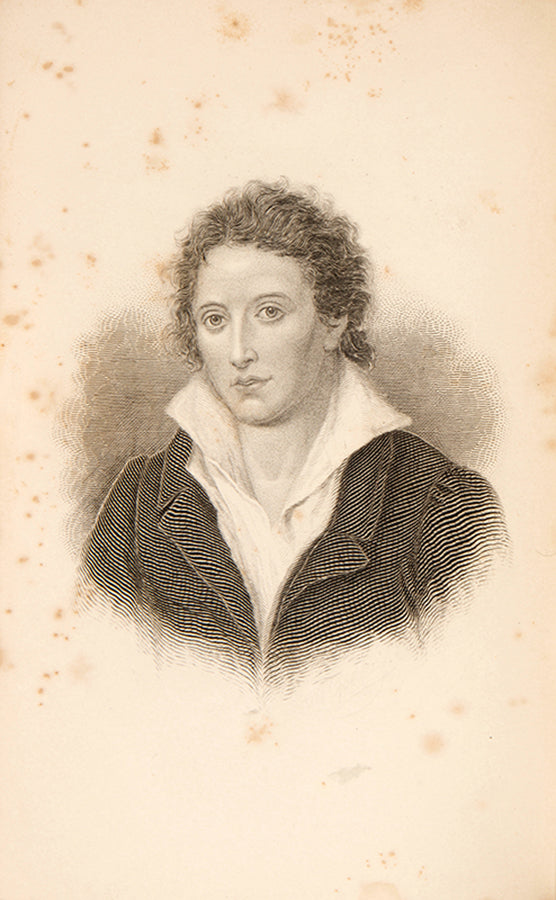 A handsome leather copy of the collected poetical works of Percy Bysshe Shelley, one of the great Romantic poets.