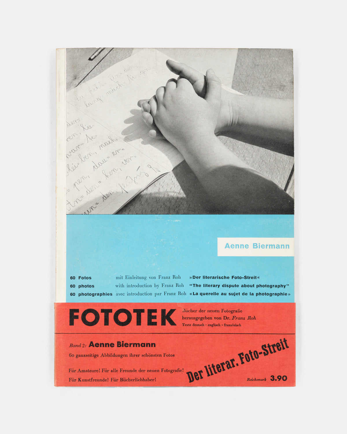 60 Fotos is the first mongraph of Aenne Biermann's photographs, with the publisher's scarce wraparound band.