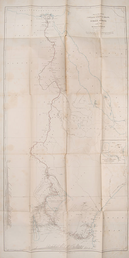 Rare presentation copy of James Grant's Walk across Africa, inscribed to the author's daughter 'To my dear little good "Mary Augusta" with her father's fondest love.