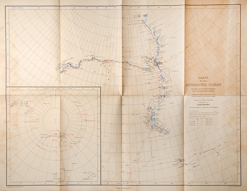 First edition of Scott's The Voyage of the Discovery, one of the iconic publications of polar exploration.