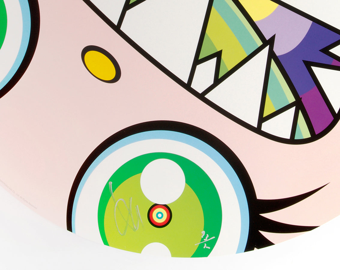 Offset lightraph in colours on wove paper, signed by Takashi Murakami in silver ink