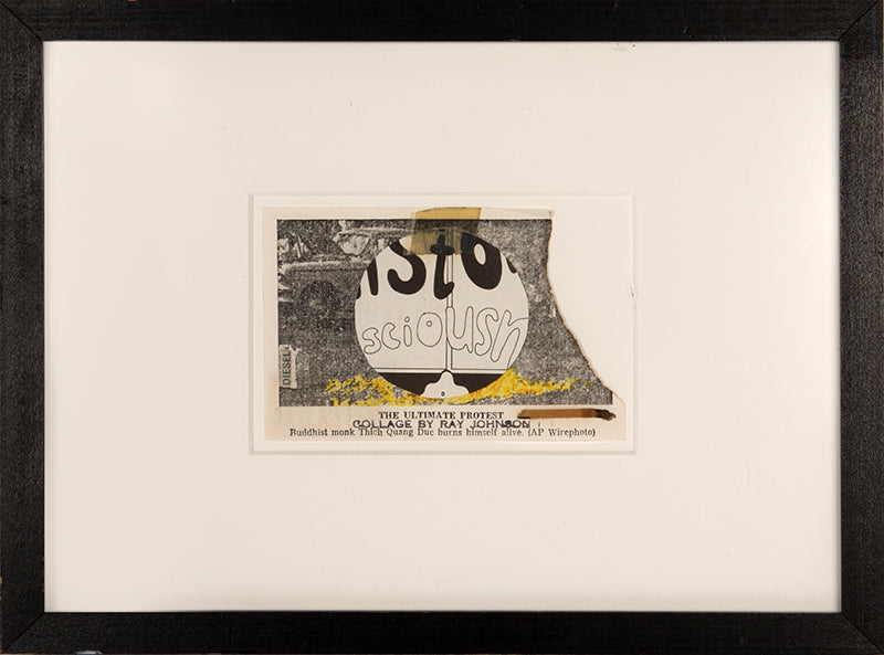 Ray Johnson collaborated with a range of artists on the fringes of the avant-garde. He was at the centre of a far-reaching mail art network – The New York Correspondence School, which he founded in the early 1960s.