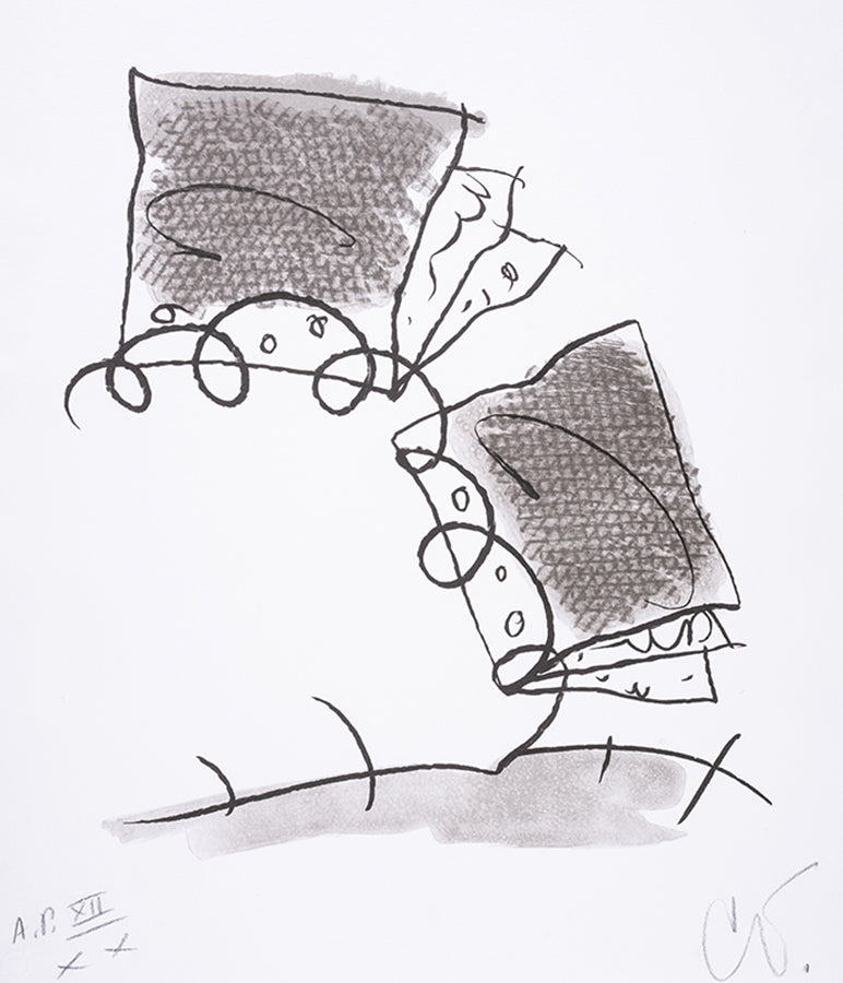 Claes Oldenburg, Notebook Torn in Half State I, 1997, lithograph, signed and numbered, artist's proof, from the edition of 97