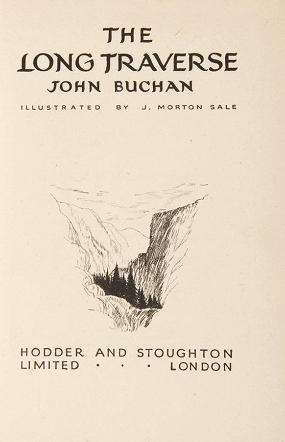 First edition of The Long Traverse by John Buchan.
