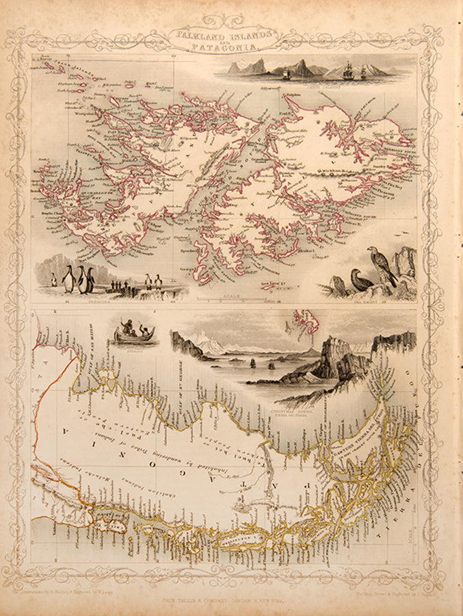 Falkland Islands and Patagonia.