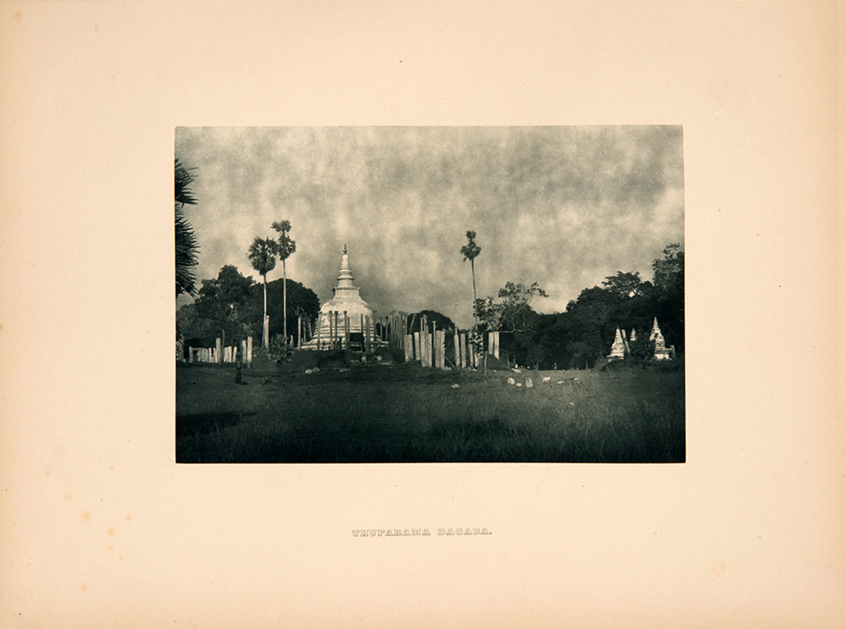First edition of Ruined Cities of Ceylon by Henry Cave, in full publisher's vellum, of this early photographic work on the ancient cities of Sri Lanka.