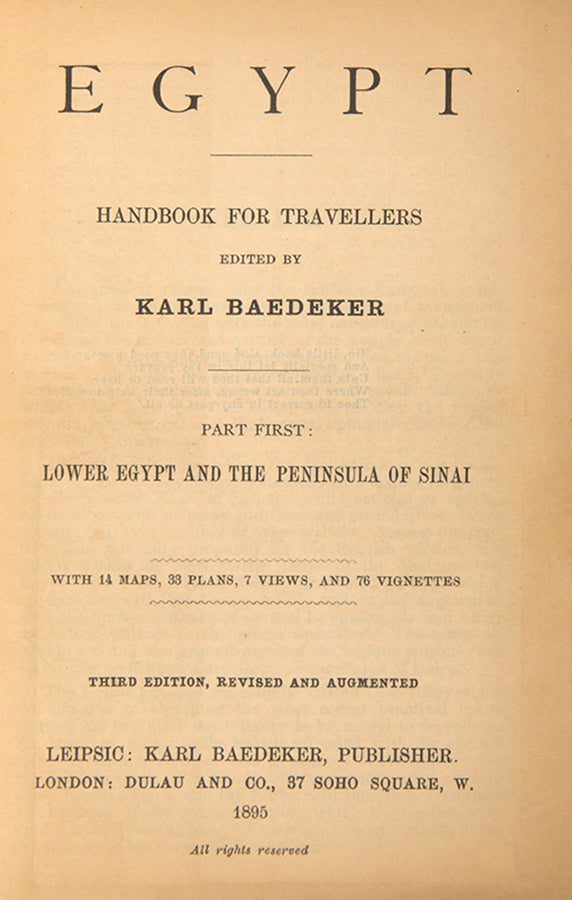 Last edition of Lower Egypt.