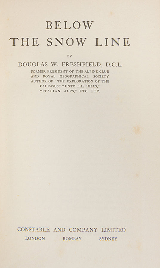 First edition including climbs in Corsica, the Appeninnes, Mont Blanc and Japan.